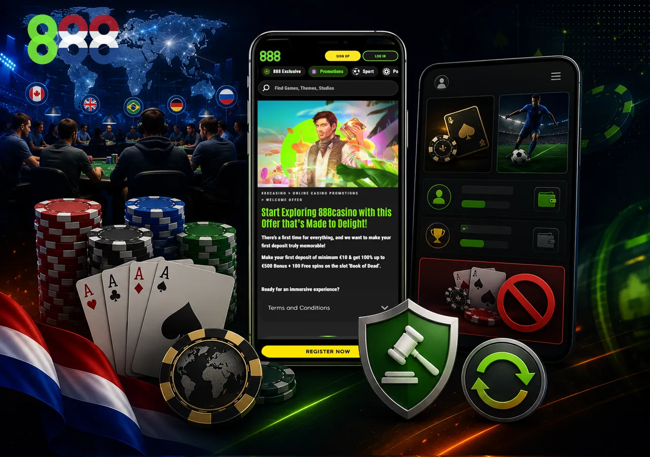888 Casino bonus en welkomstbonus met free spins en voorwaarden